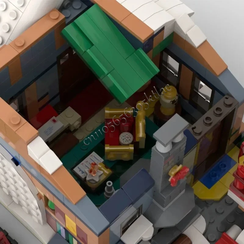 Nuovo 1439 Parti Modulari Winter Post Office Moc Building Blocks Mattoni Architettura Sorpresa Regali Di Natale Compatibile 10339