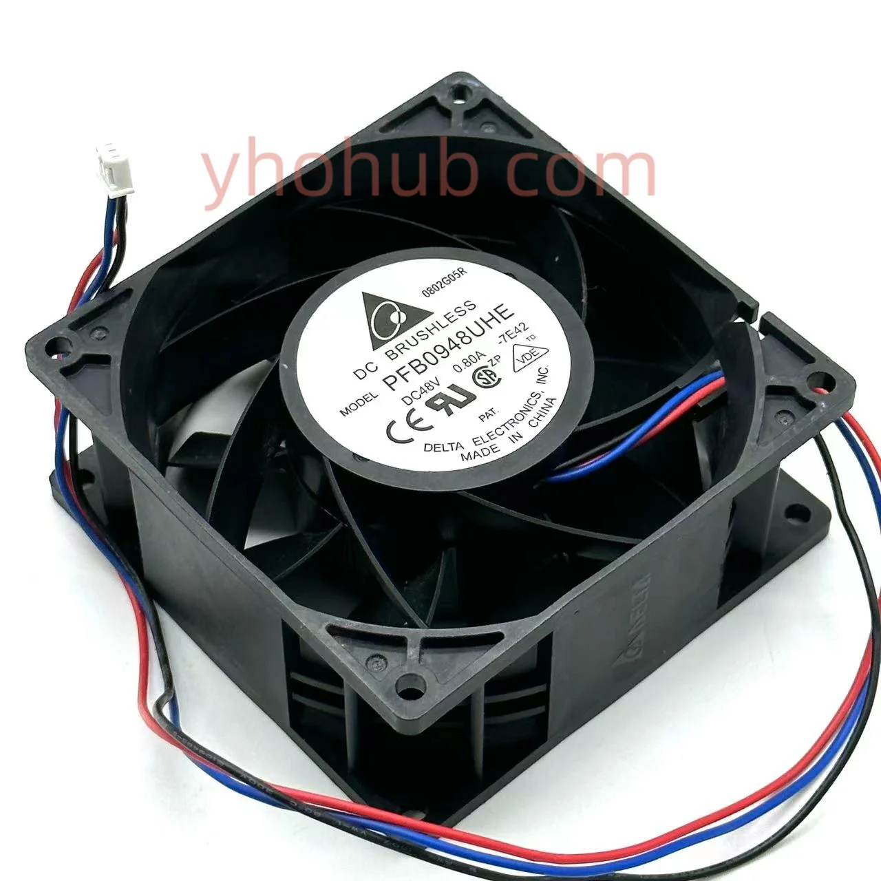 

Delta Electronics PFB0948UHE 7E42 DC 48V 0.8A 90X90X38mm Server Cooling Fan