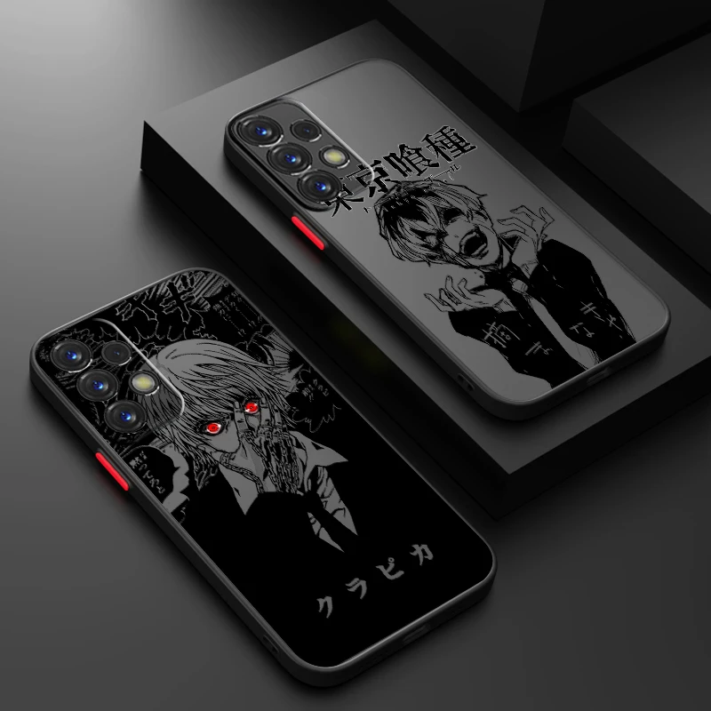 Anime Luxury Tokyo Ghoul Art Frosted Translucent For Samsung Note 20 A35 A03 A54 A31 A22 A34 A14 A24 A04 A55 5G Cover image 2