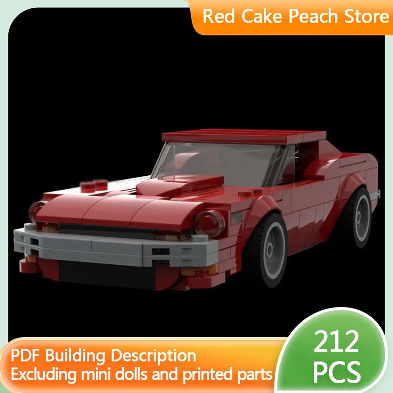 

Модель скоростного гоночного автомобиля MOC, строительные кирпичи 280Z, универсал, модульная технология, детские праздничные подарки, сборные игрушки, костюм