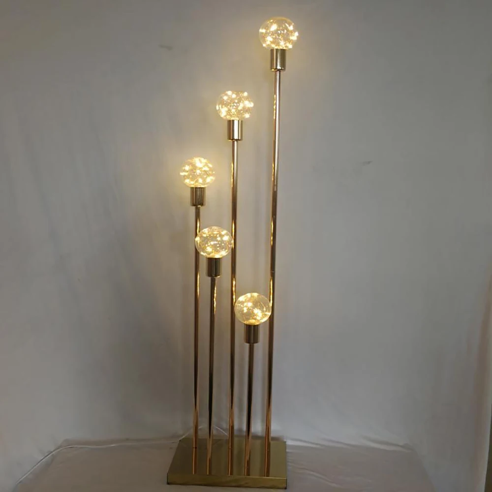 

wedding decoration centerpieces gold light aisle walkway candelabra