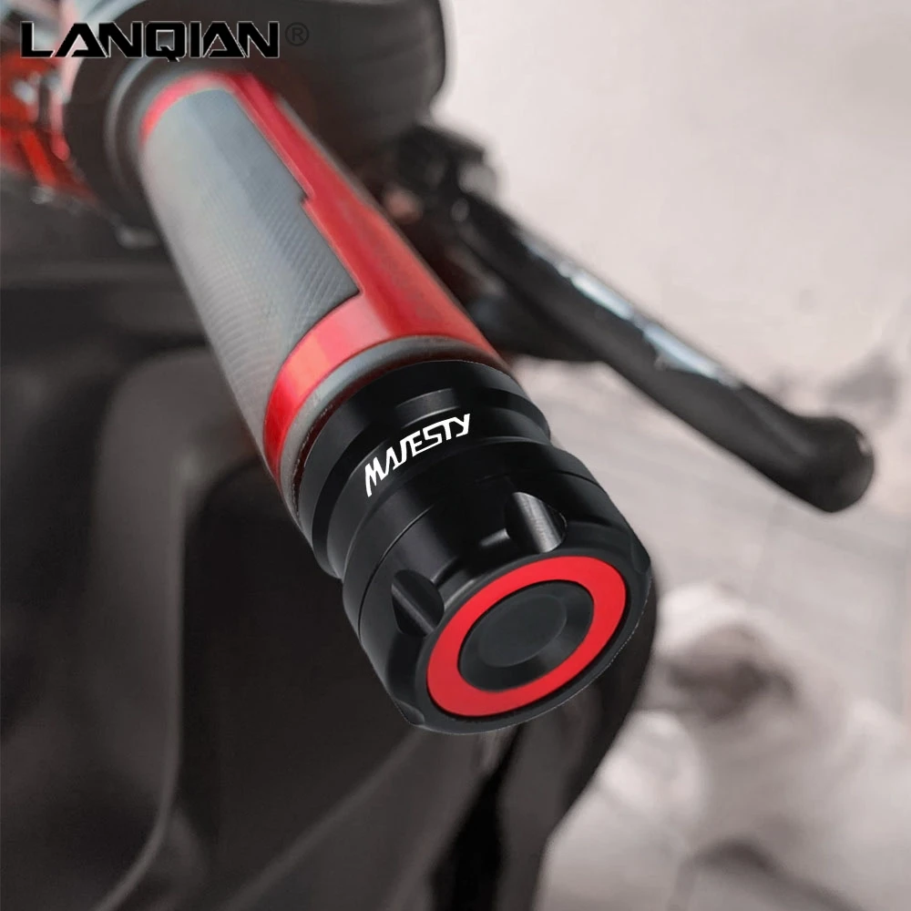 Motorcycle Handlebar Bar End Plug Caps Handle Grips Slider For YAMAHA Majesty 125 250 400 YP125 YP250 YP400 Majesty400 2004-2015