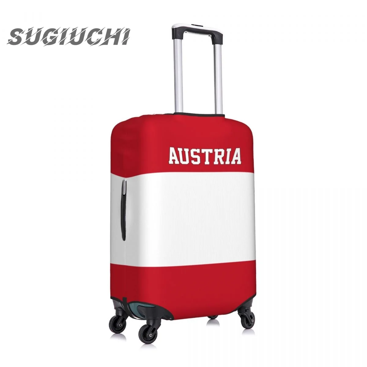 Bandeira do país austríaco Bagagem Capa, Mala protetora, Viagem Acessórios, Impresso Saco De Poeira Elástica, Trolley Case