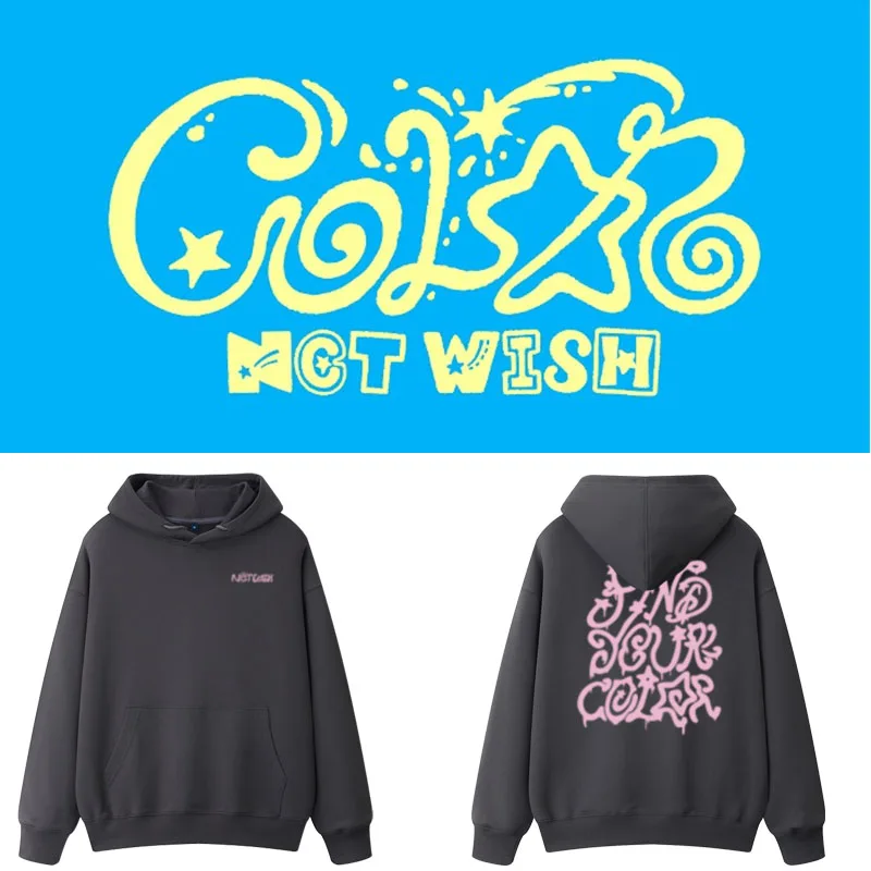 

NCT WI Concert FindYourColor Spring Autumn Fce Hoodie Jaet Zip up Sweatirt Women's Casual Comfortable Cotton Blend