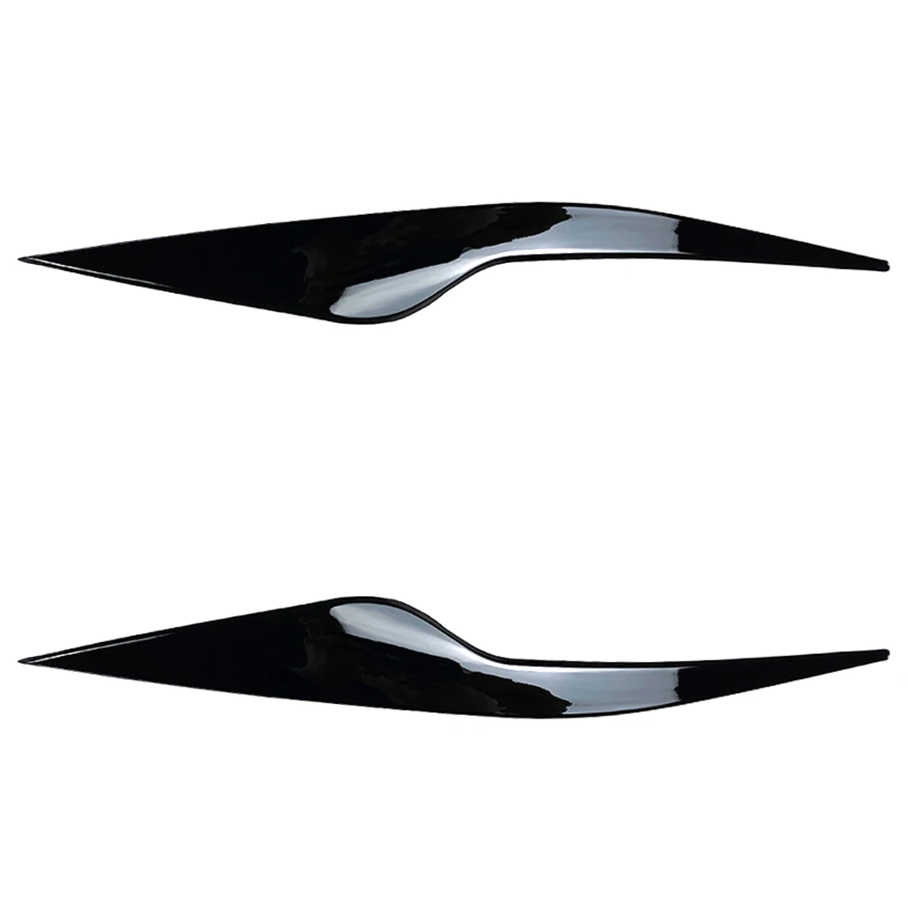 

Headlight Eyelids Headlight Eyebrows Trim Eyebrow Stickers Replacement Black Car Accessories New Easily Install