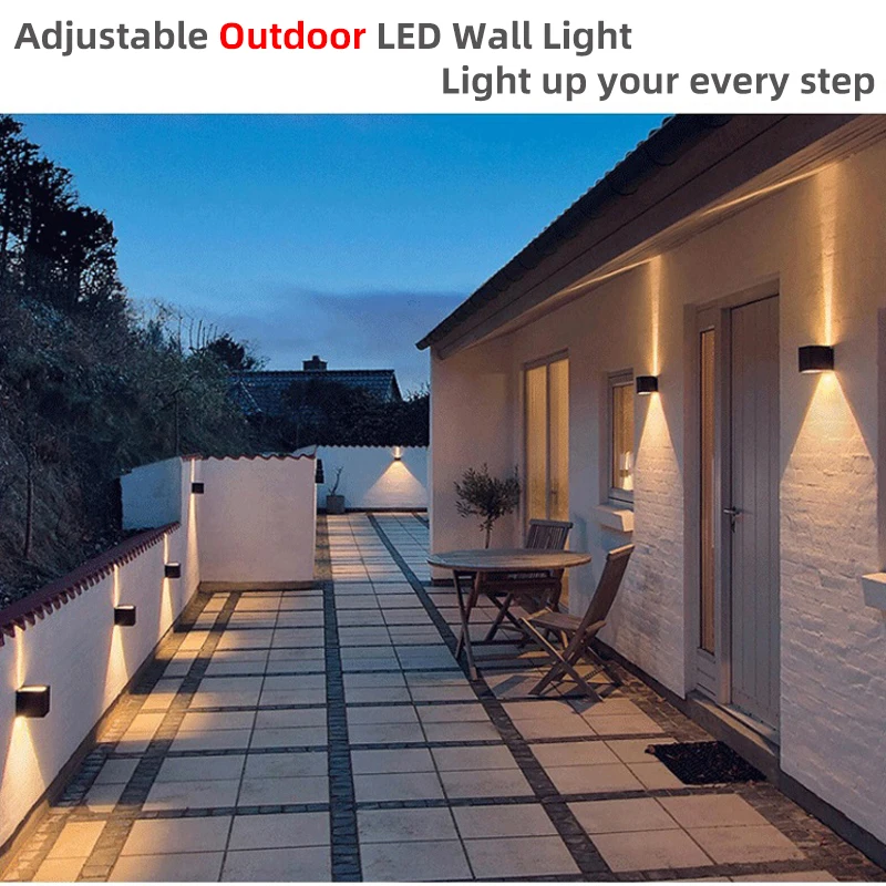 LED Wall Lamp Outdoor Waterproof IP65 Indoor Wall Light Aluminum Porch Garden Lights 6W 12W Living Room Bedroom Stairs Lighting