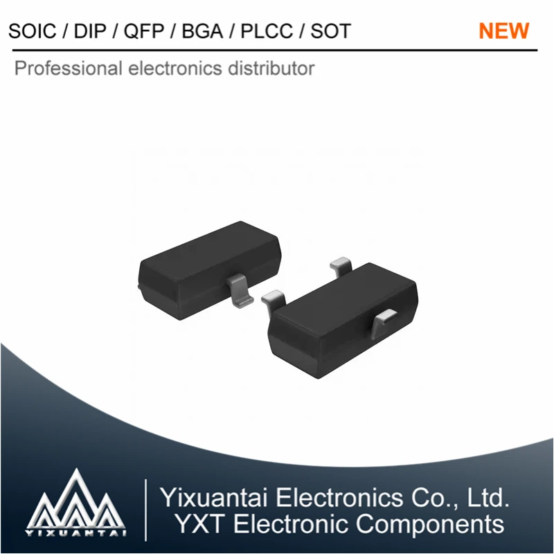 100pcs/Lot   FDV303N  FDV303  Marking 303【MOSFET N-CH 25V 680MA SOT-23 】New
