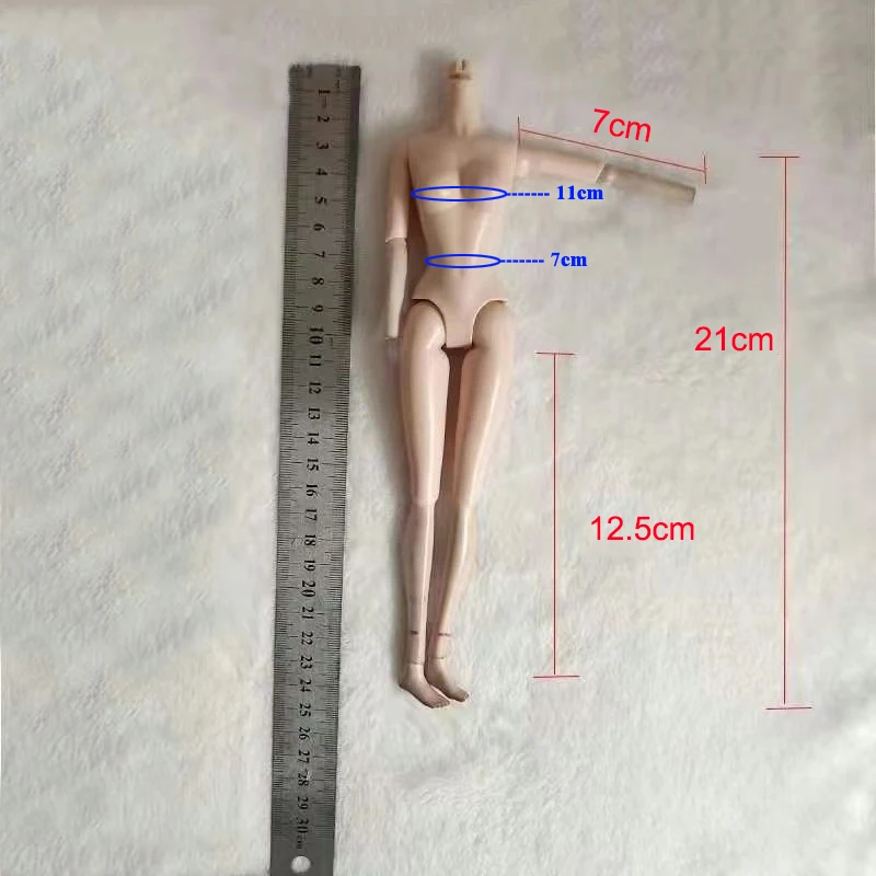 1/6 ملابس دمى دعوى ل 30 سنتيمتر Bjd دمية النمط القديم Hanfu فستان فتاة اللعب فستان اللعب منزل إكسسوارات دمي ، لا دمية