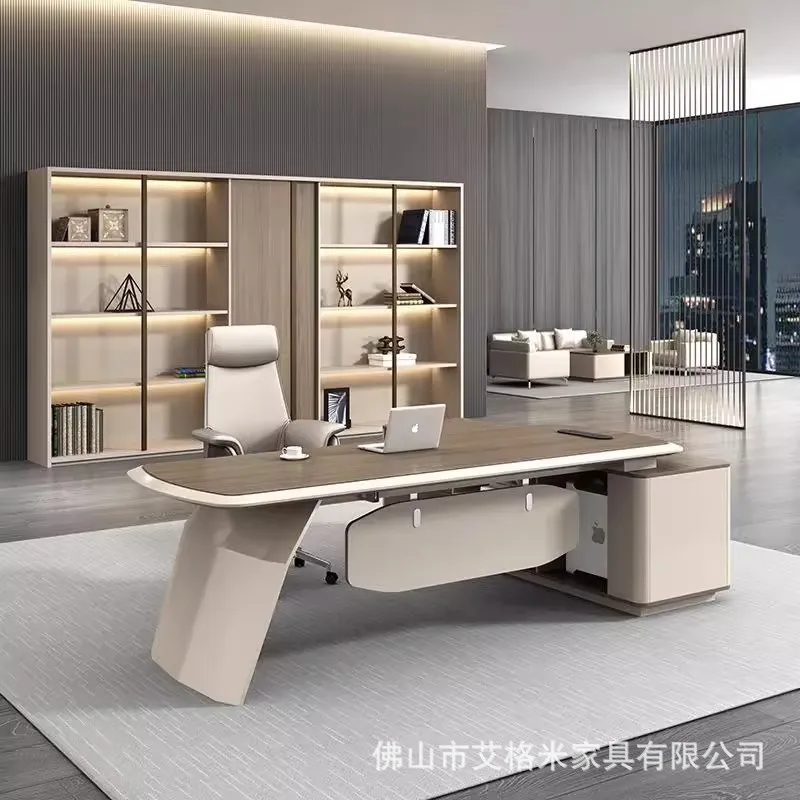 

Boss Desk Large Desk Office Desk And Chair Combination Office President Manager