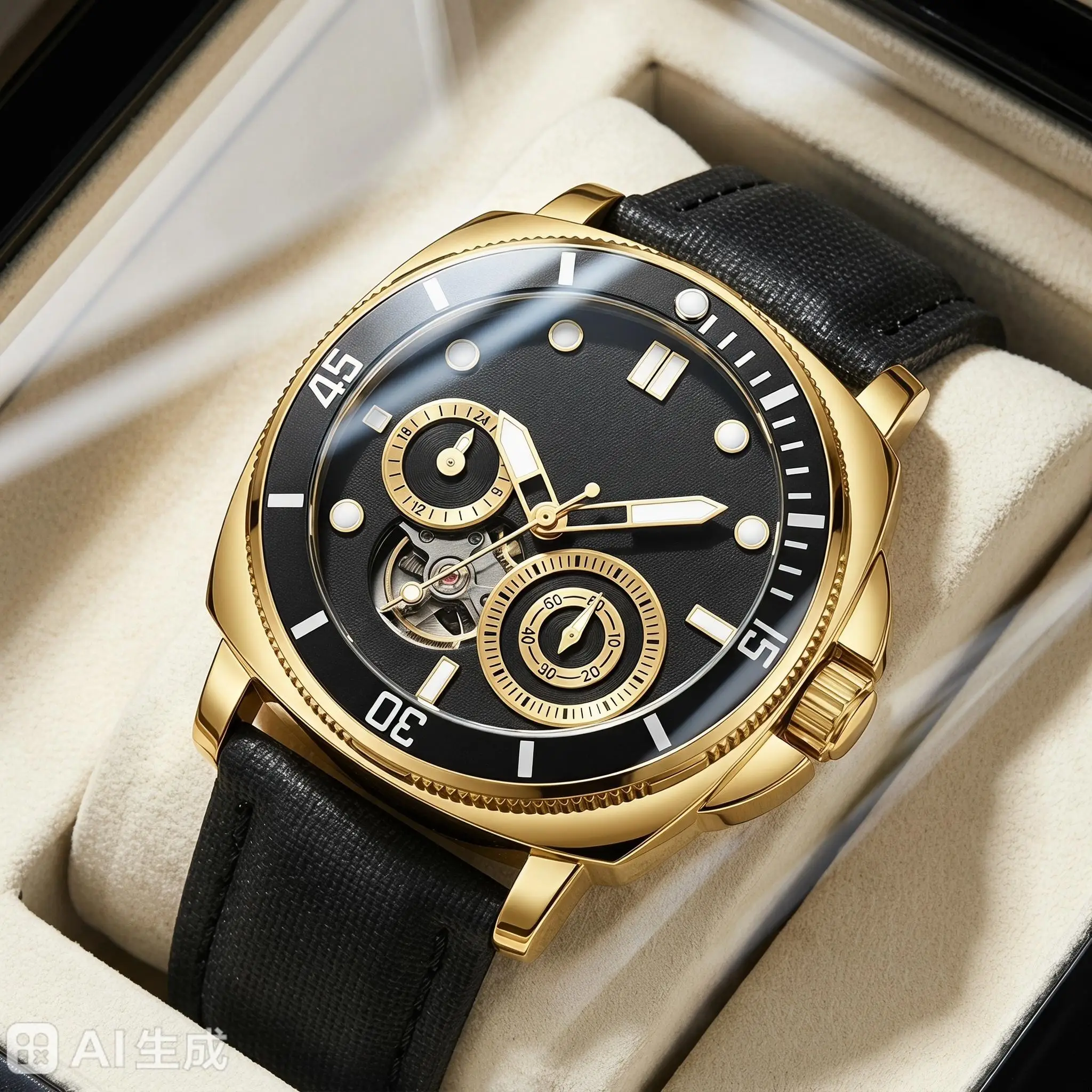 ONOLA Night Light Multifunctional Mechanical Waterproof Strap Watch