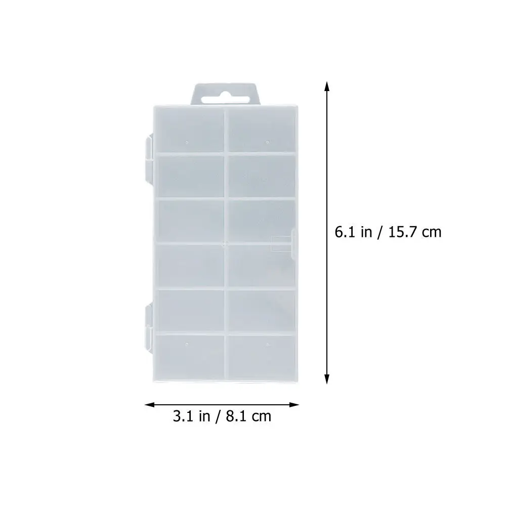 กล่องใส่เครื่องประดับแบบพกพา 5 ชิ้น พร้อมฝาปิด กล่องเก็บลูกปัดแบบหลายช่อง กล่องใส่เครื่องประดับพลาสติกแบบมีกระดุม สำหรับใส่จี้ตกแต่งเล็บ