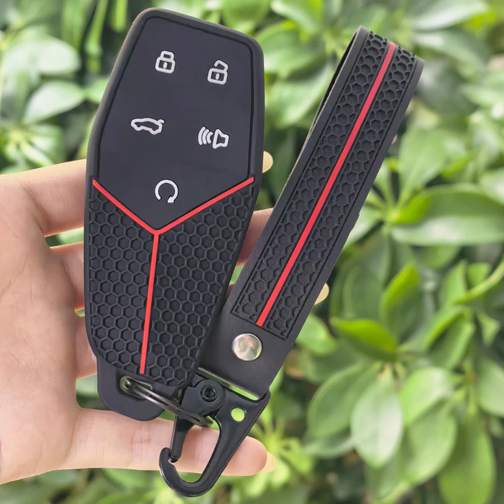Car Key Case Fob for MG One 2022-2026 Remote Protection Cover Bag Shell Keychain Housing Ring Holder Interior Accessories