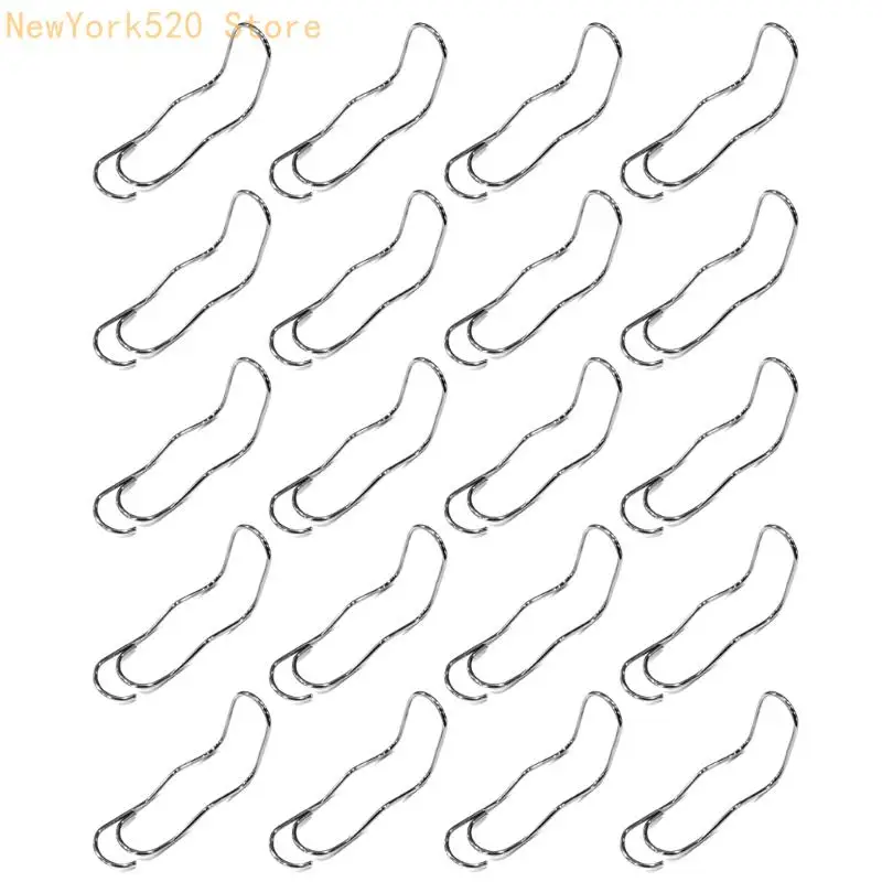 20Pcs Stainless Steel Garden Clamps Regulable Tension for Greenhouse Frames and Agricultural Crop Support Systems N84C