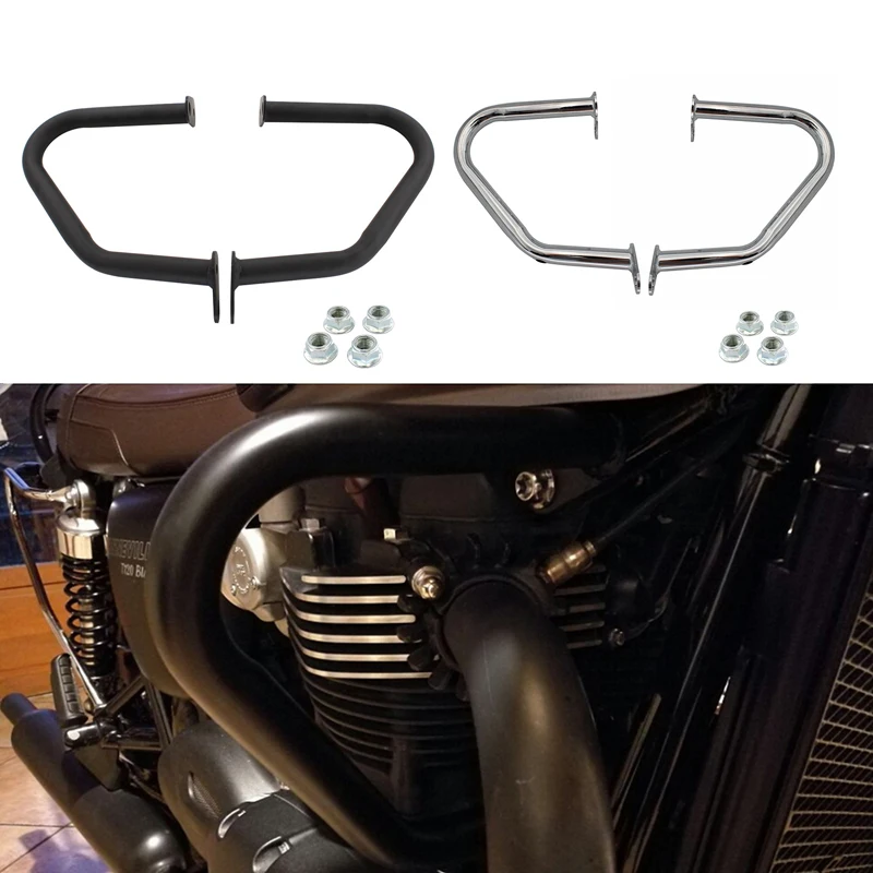 

Engine Crash Bar Bumper Frame Protection For Triumph Bonneville T100 T120 Bobber Thruxton 1200 R Street Cup Twin Speed Twin