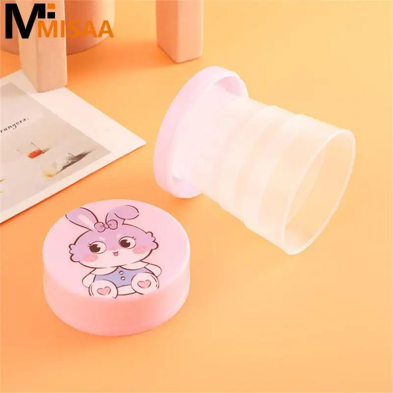 Portable Cup Durable Easy To Carry Foldable Mouthwash Cup Water Cup Cartoon Retractable Cup Excellent Material Foldable Design