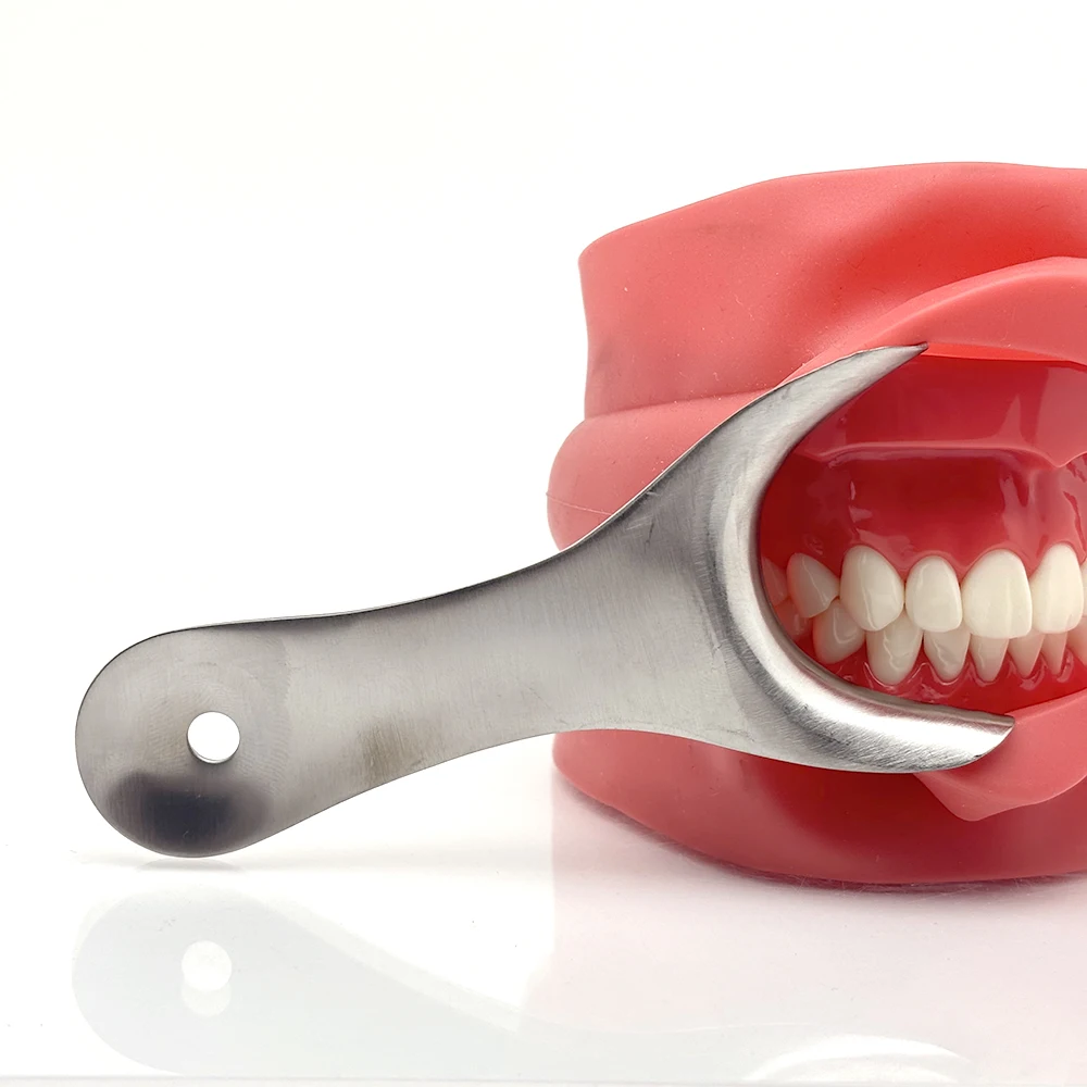 Abridor de boca Dental en forma de T, herramienta de gancho Retractor de labio y mejillas de acero inoxidable para cirugía Oral, suministros clínicos de dentista