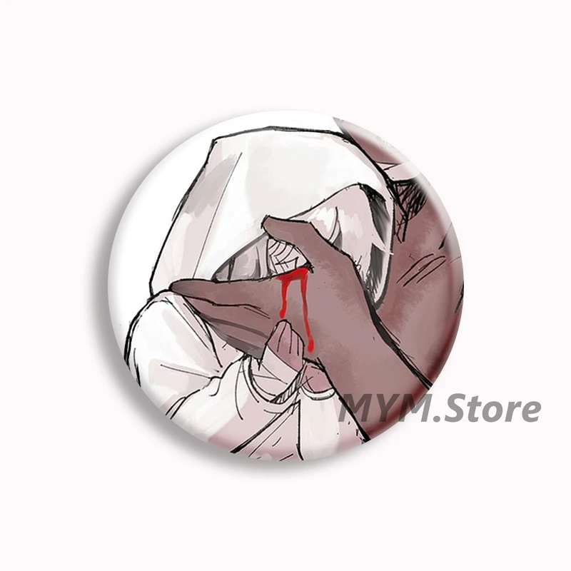 Homicipher Mr.Scarletella Anime Soft Button Pin Cartoon Game Character Brooch Badge Bag Decor Accessories Gamer Collect