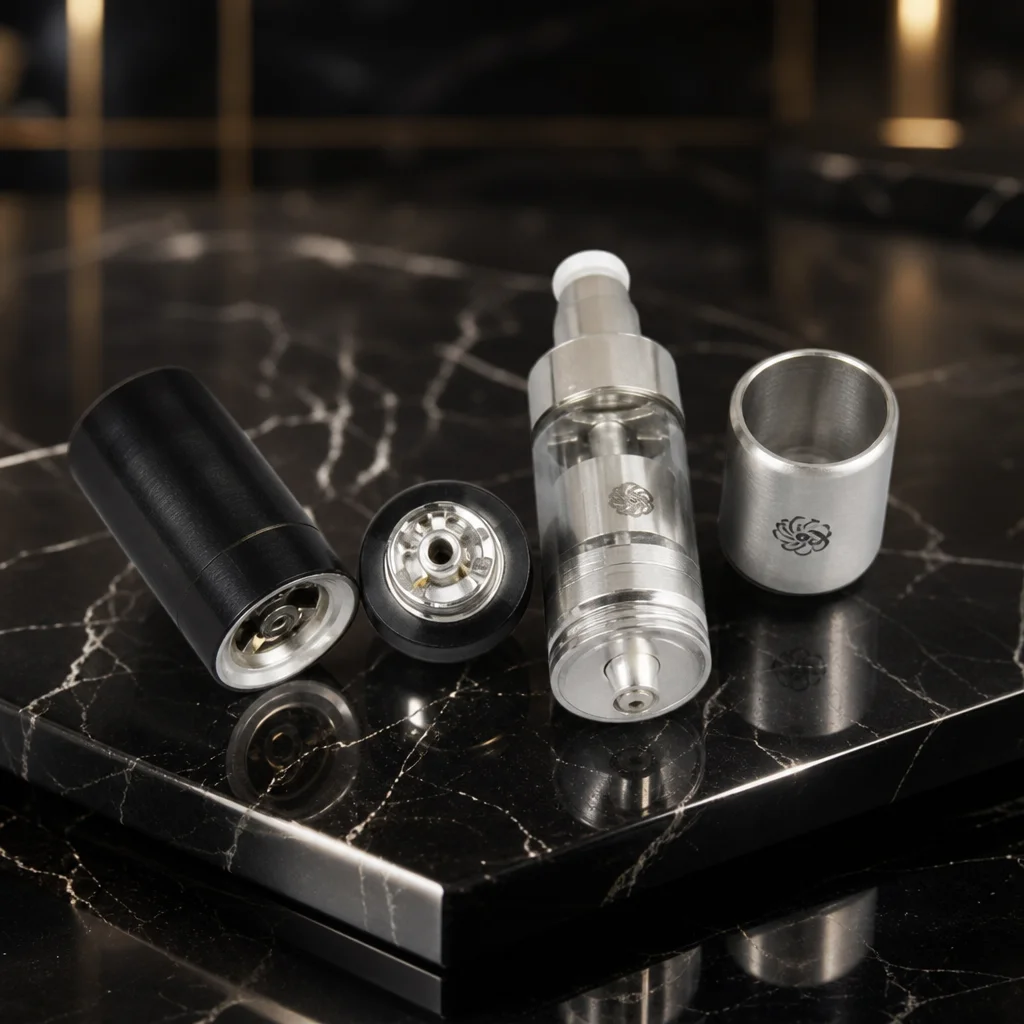 Kayfun V5 RTA 5.0ml Rebuildable Tank with Adjustable Airflow Control - Single Coils, 316SS Construction, vs Taifun GTR RTA