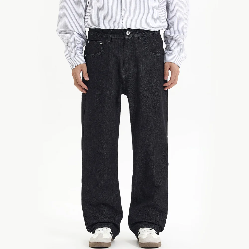 Cleanfit élastique ample Baggy jean hommes japonais Streetwear mode Vintage décontracté jambe large droite Denim Cargo jean pantalon