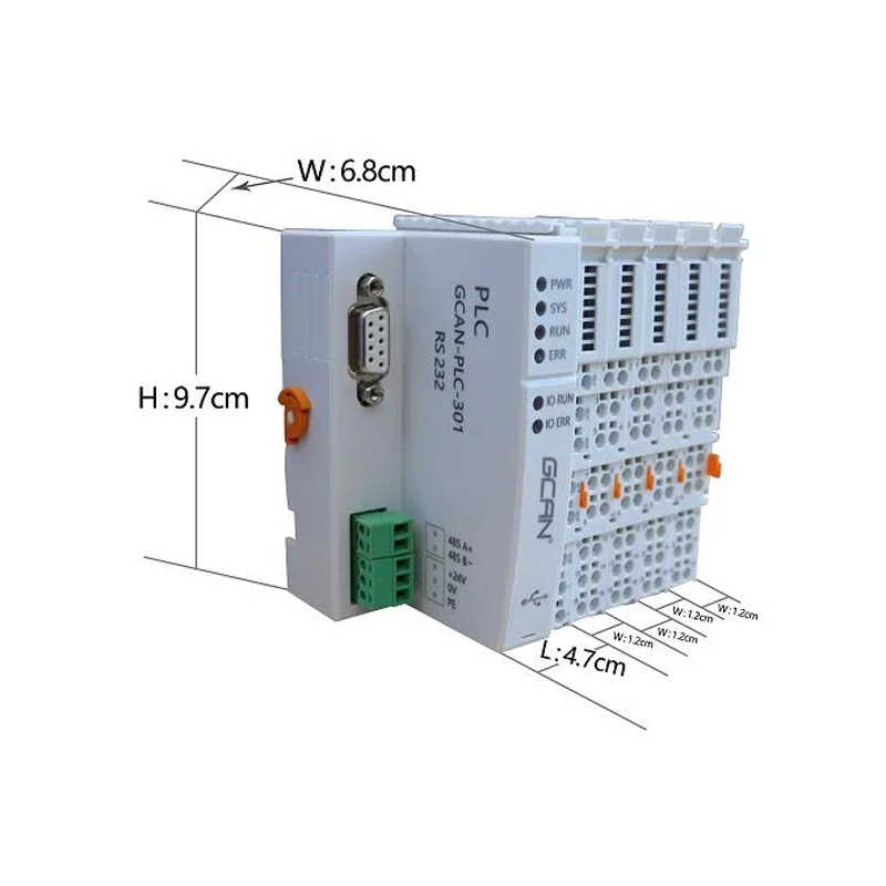 OpenPCS / Codesys PLC programmeerbare logische controller Ondersteuning CANopen / ModbusRTU Master / Slave-protocol