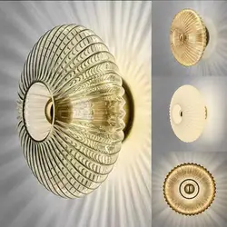 Nordic Glass Wall Lamps for Indoor Sconce Wall Lights Living Room Bedroom Aisles Corridors Wall Decor Indoor Lighting Led E27