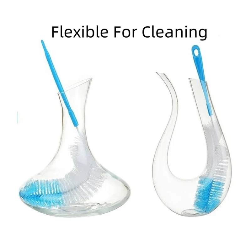 16” Long Bottle Brush Cleaner For Washing Wine/Beer/Sport Well/Thermos/Glass and Long Narrow Neck Sport Bottles Vacuum Flasks