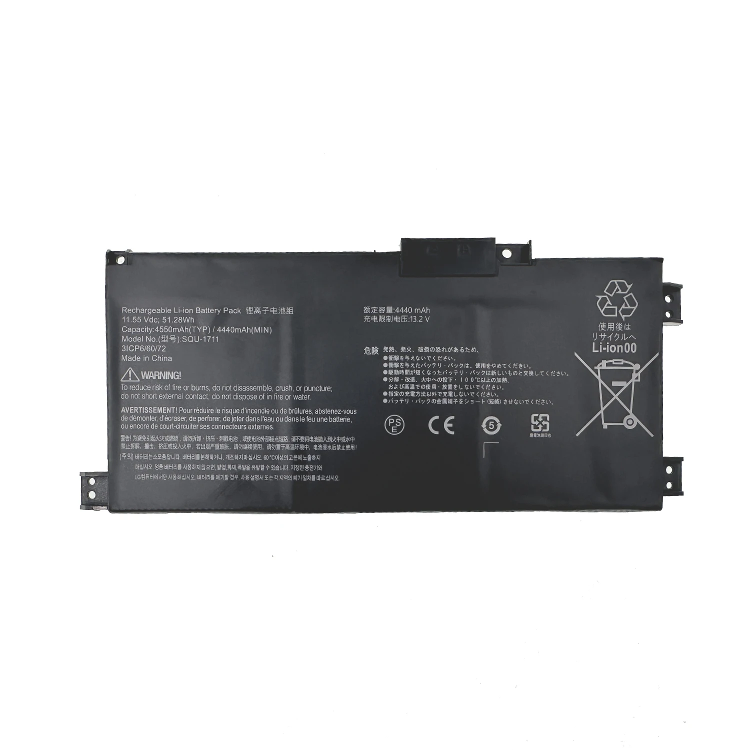 DXT New Laptop Battery SQU-1711 for ThundeRobot 911 Air 911ME 911MT 911S G7000M G8000M SQU-1718 911M 911S 911Targa G70