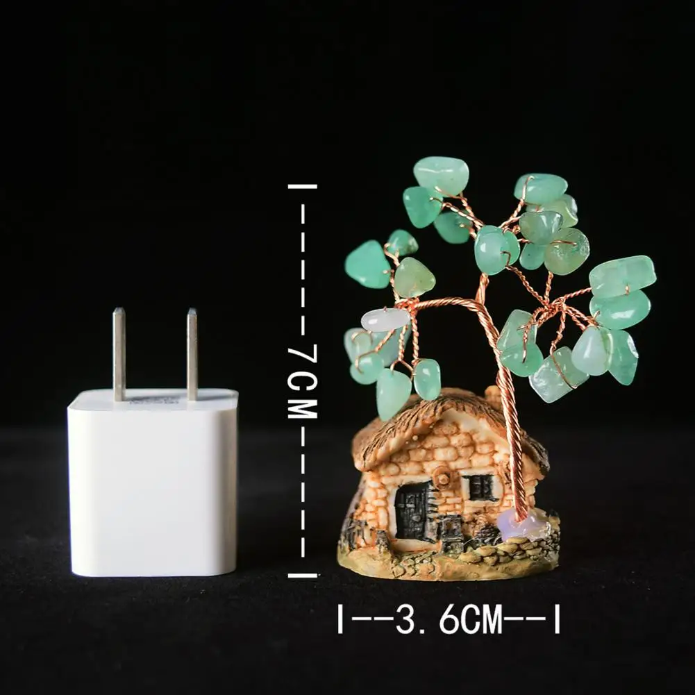 Unique Lucky Money Tree Mini Collectible Bright-colored Getting Rich Safe Money Tree Figurine