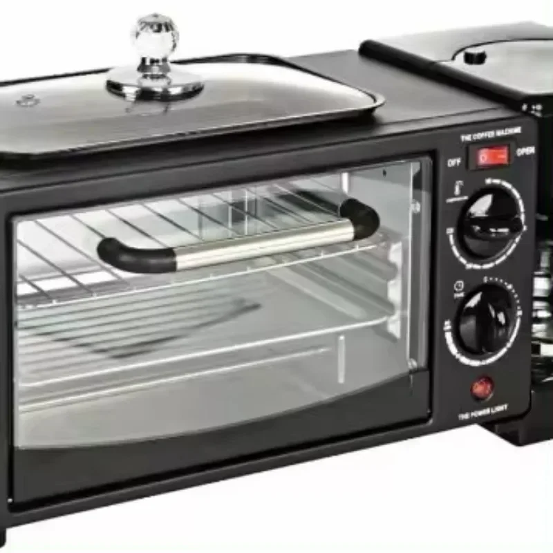 

-3 in 1 Household Multifunction Breakfast Maker Oven Coffee Machine Frying Pan