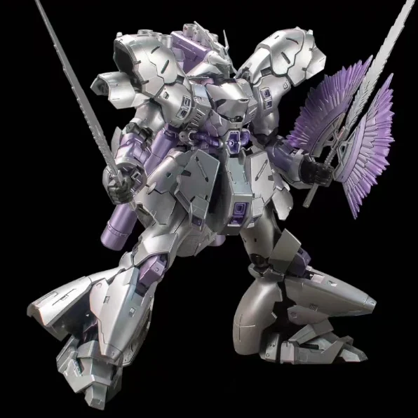 GAOGAOModel Rg Sazabi Rainbow Silver Body Paint Assembly Actionfigur Msn-04ff 1/144 Scale Kit Anime Figur Geburtstagsgeschenk