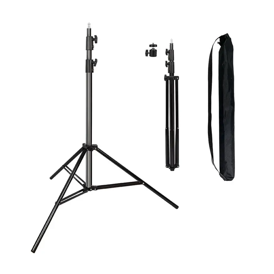 

Duty Light Stand 9.5 Feet 2.8 Meters Adjustable Spring Cushioned Metal Photography Tripod Stand for Photo Studio Speedlight, Rin