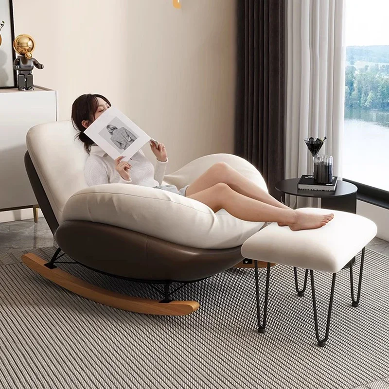 Salão de luxo cadeiras sala estar nordic menina leitura varanda preguiçoso cadeiras ergonômicas confortáveis tumbonas poltrona móveis para casa