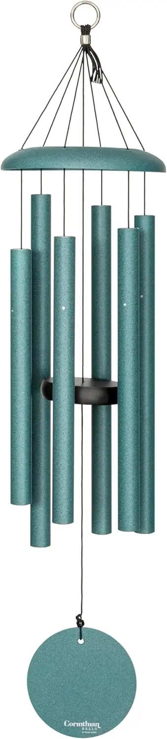 

by Wind River - 30 inch Patina Green Wind Chime for Patio, Backyard, Garden, and Outdoor Decor (Aluminum Chime) Made in The USA
