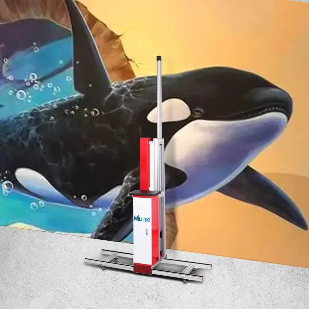 New Style Wall Printing Machine 3d Vertical Wall Printer/3d Background Wall Painting Digital Varnish Inkjet Printer