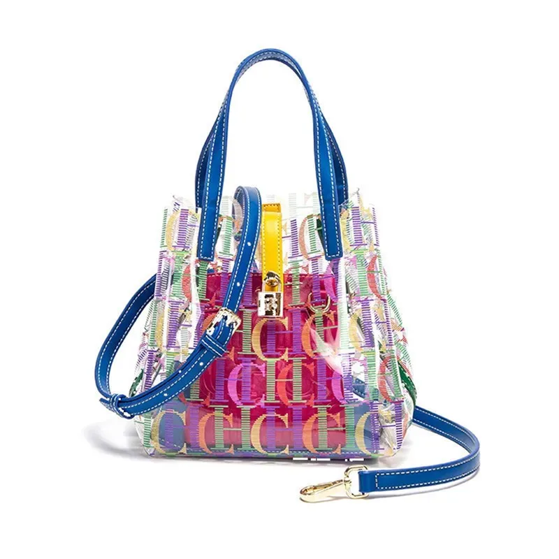 Jelly Bag Clear Pvc - Bolso de gelatina delicado de marca