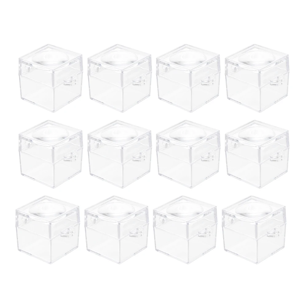 

12pcs Insect Observation Box Transparent Magnifier Container For Outdoor Exploring Science Experiment Bug Viewer Jar
