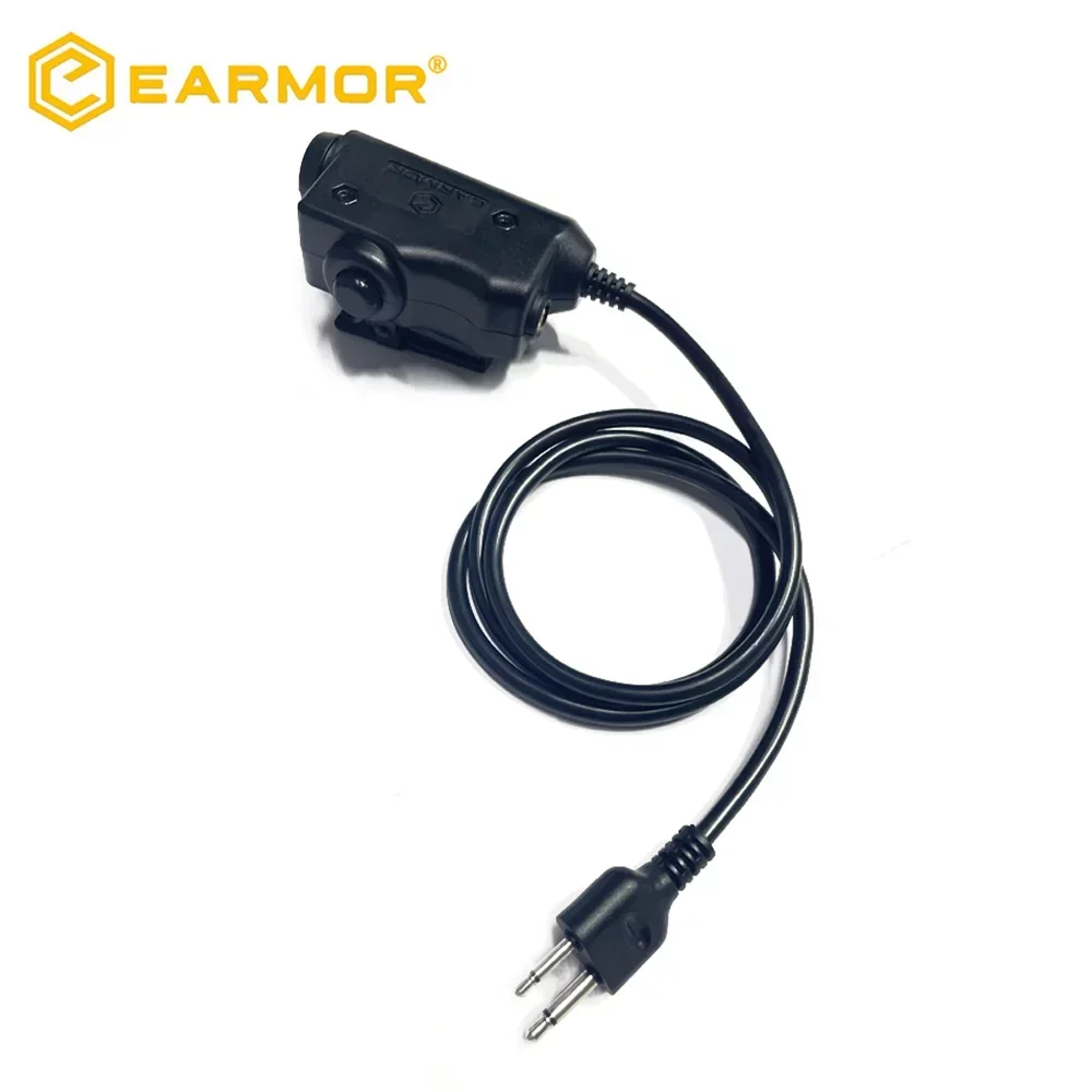 محول EARMOR PTT M51 سماعة الرأس التكتيكية PTT ICOM وواجهة راديو AUX