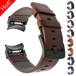 Leather Strap for Samsung Galaxy Watch 6 Classic 43mm 47mm 6 5 4 40mm 44mm No Gaps Bracelet Strap for Galaxy 5Pro 45mm Watchband