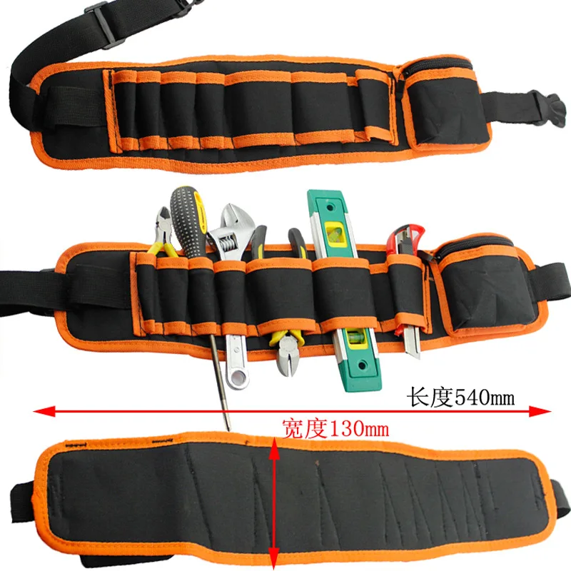 Tool Bags Electrician Tools Waist Storage Bag With Belt for Pocket Wrench Pliers Wire Organizer Electrician Tools Belt