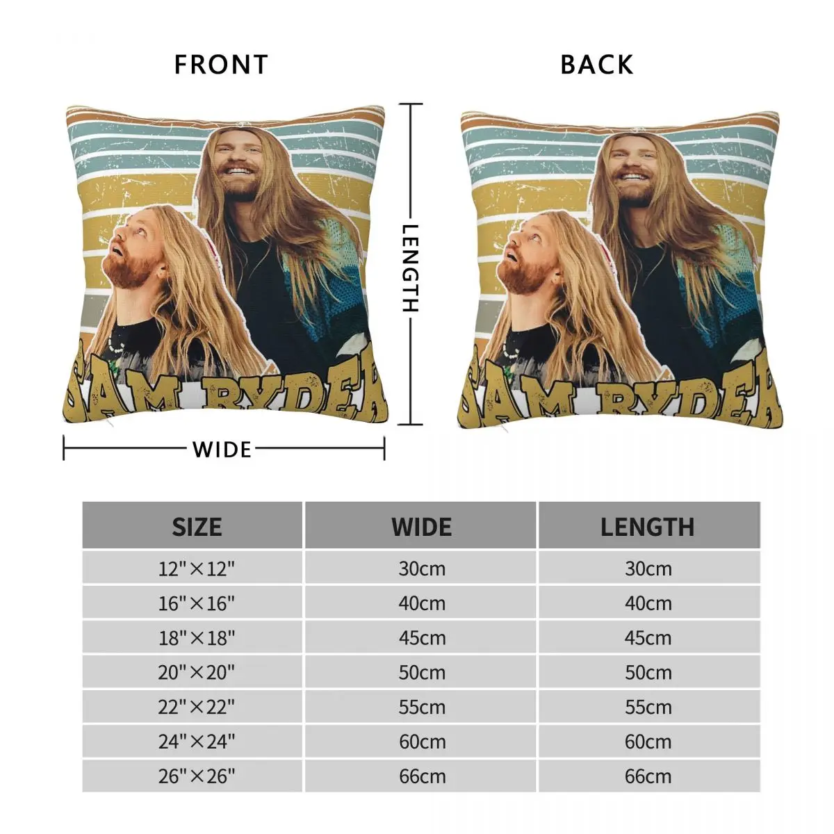 Sam Ryder Space Man Square Pillowcase Polyester Linen Velvet Printed Zip Decor Pillow Case Bed Cushion Cover Wholesale 18