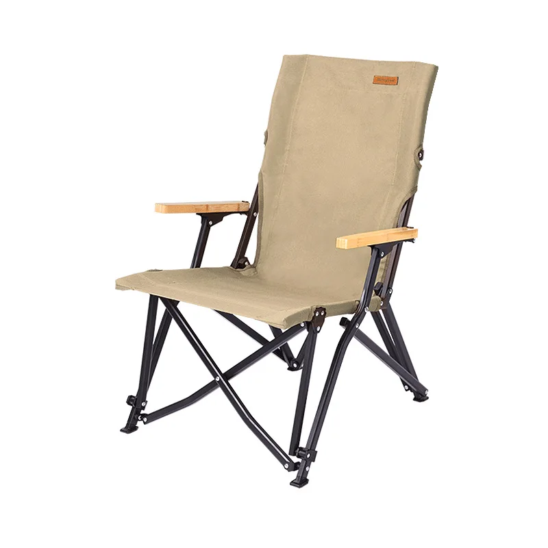 

Outdoor camping folding chair, field camp canvas chair, camping convenient backrest fur seal chair