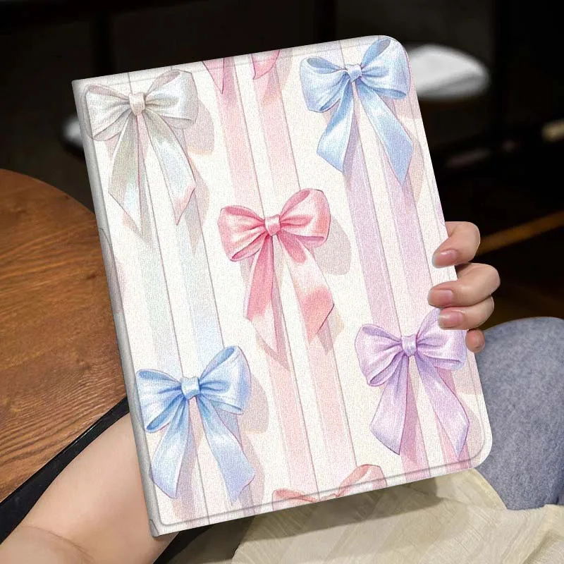 Black And White Bow Popular For Huawei MediaPad MatePad Honor Pro V6 9 V8 X9 X 10 13.3 11 Inch Pen Tray Tablet Case