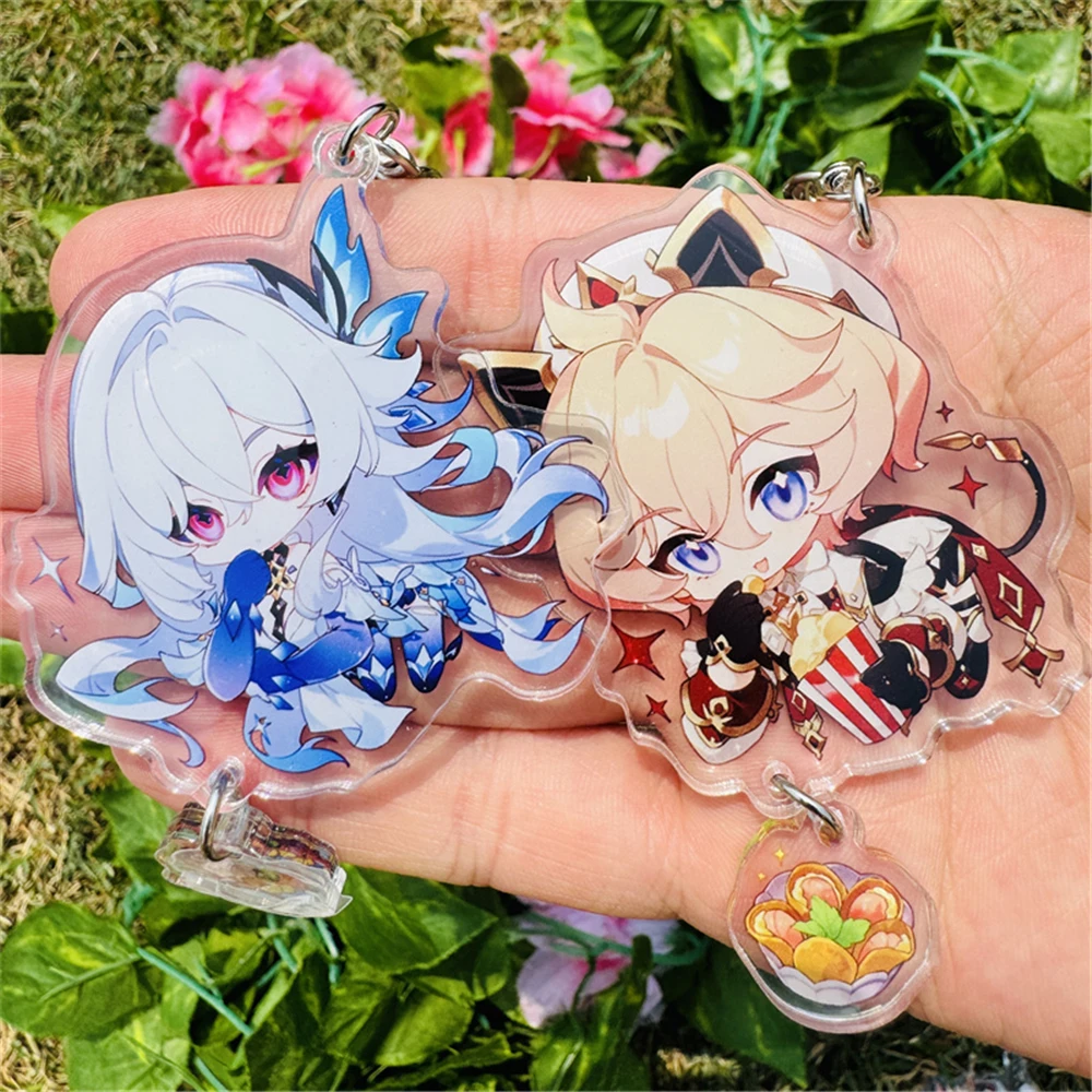 Game Dahlia Skirk Cosplay COSTUME Acrylic Keychain Key Accessories Pendant