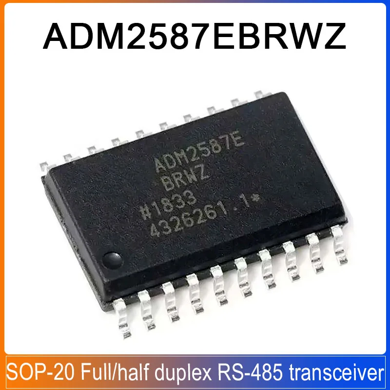 

1-5PCS ADM2587EBRWZ SOP-20 ADM2587E BRWZ Signal and Power Isolated RS-485 Transceiver Chip IC
