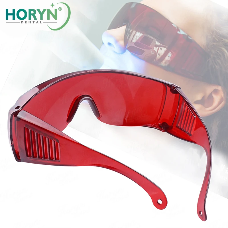 Dental Eye Protection Glasses Tooth Whitening Curing Light UV For Dentist Spectacles Red Goggle Glasses Protective Eye