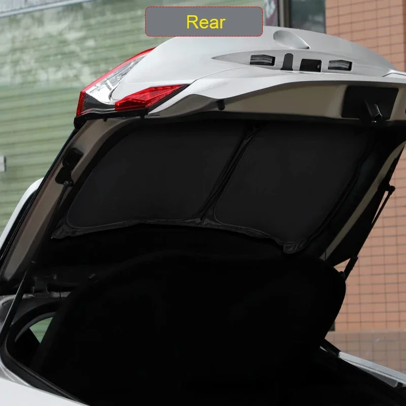 

Автомобильный черный оконный солнцезащитный козырек с защитой от УФ-лучей, теплоизоляция для Toyota CHR 2017-настоящее время, автоматическая защитная крышка, аксессуары для интерьера