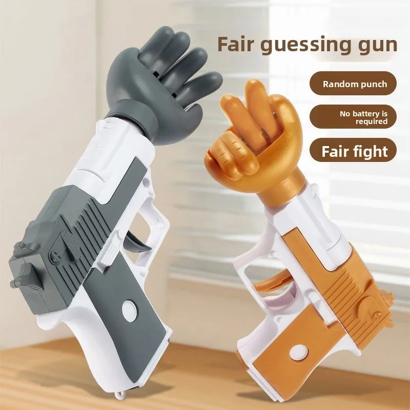 Funny Rock Paper Scissors Guessing Toy, Party Interactive Game Prop, Random Hand Gesture Novelty Toy Gift for Family
