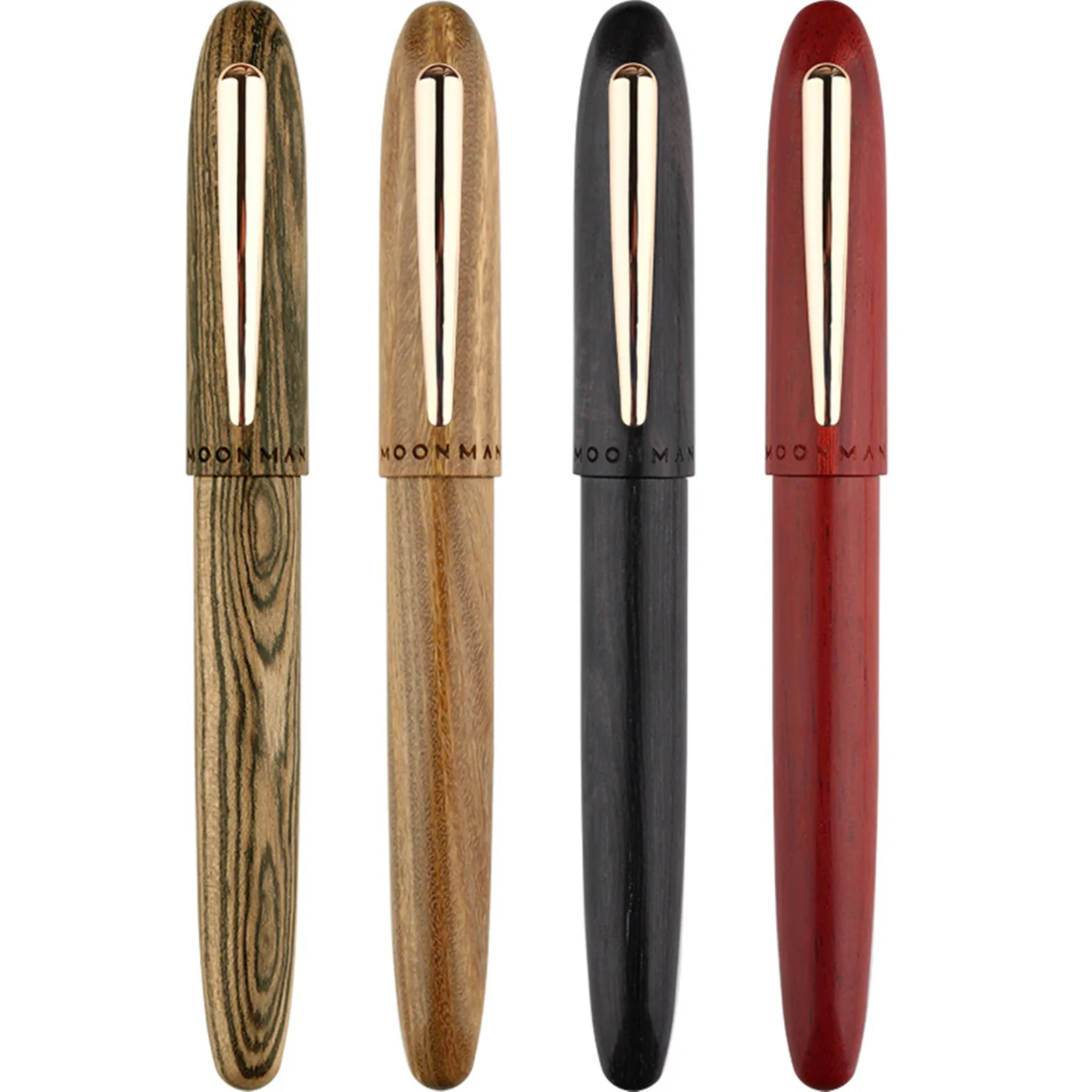 

MAJOHN Fountain Pen 0.6mm M6 Handmade Natural Wood Iridium Fine Fountain-Pen Writing Pens School Office Supplies Stationery New