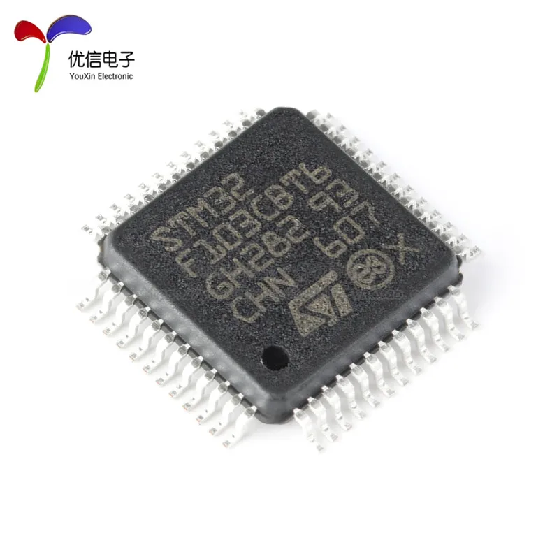 Free shipping  STM32F103CBT6 LQFP-48 ARM Cortex-M3 32-MCU     10PCS