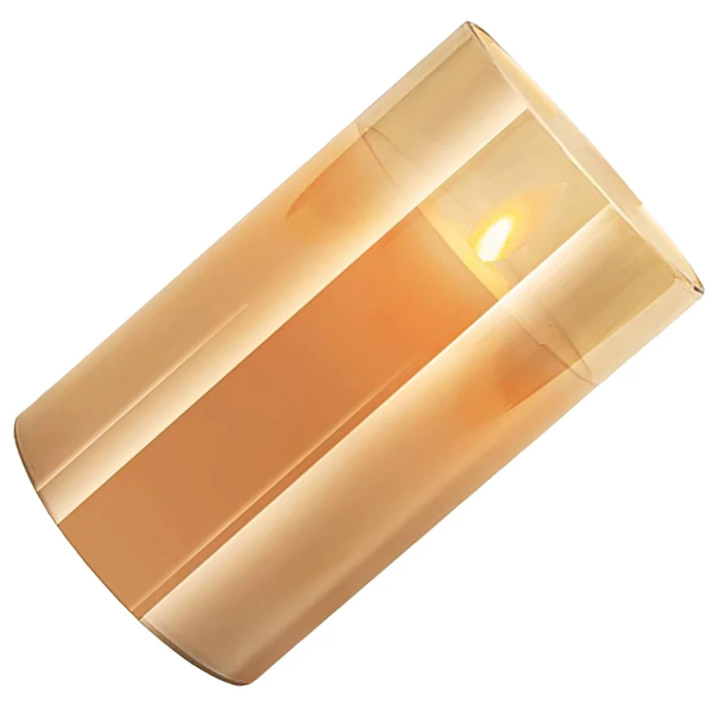 

Led Flameless Candles 12.5Cm Operated Tea Light Lamp For Party Garden Decor Acrylic Warm White Light Home